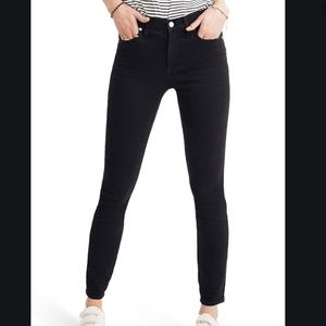 Black Madewell jeans high rise skinny